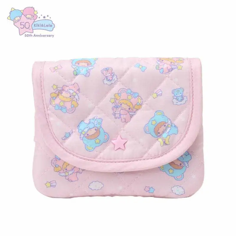 Cartoon Sanrio Little Twin Stars 50th Anniversary Tissue Bag, Small Items, Miscellaneous Items, Wallet,  Hand-held Storage Bag