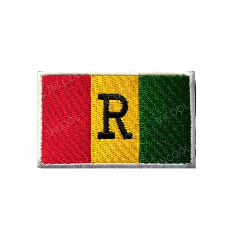 South Africa Egypt Kenya Algeria Nigeria Angola Ghana Morocco Senegal Algeria Flag Embroidered Patches Appliqued Patch For Cap