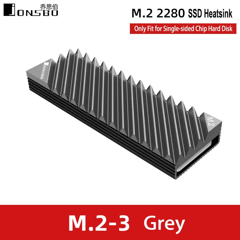 TEUCER M.2 SSD NVMe Heat Sink M2 2280 Solid State Hard Disk Aluminum Heatsink Gasket with Silicone Thermal Pad PC Accessories