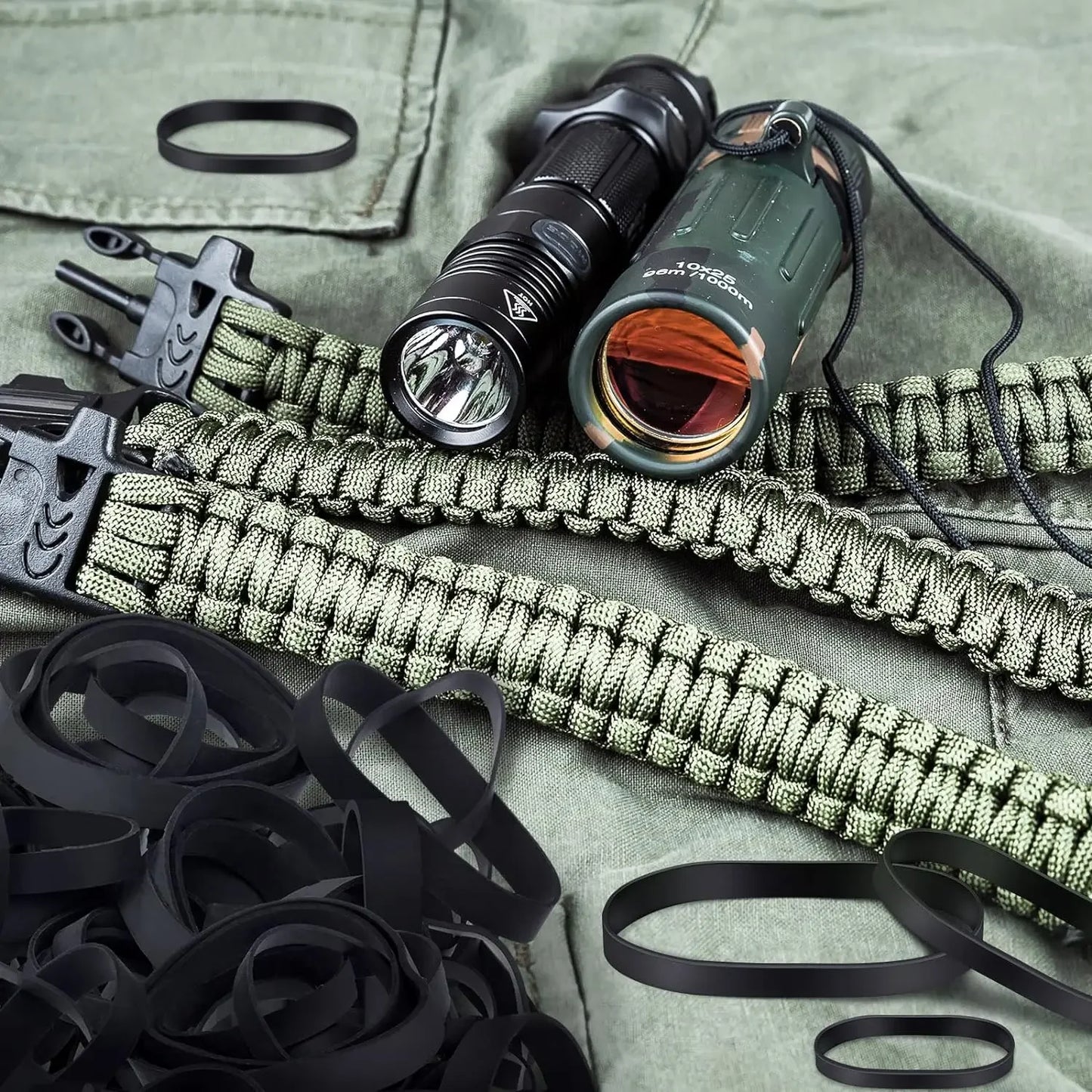 Heavy Duty Thick Wide Strong Rubber Bands Tactical Assorted Size for Hiking Backpacking Survival Industrial Supplies