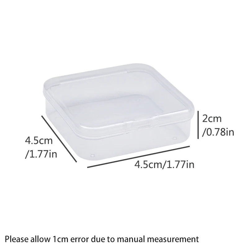 12 Transparent Storage Boxes for Arts and Crafts Parts Small Beads Accessories Storage Boxes