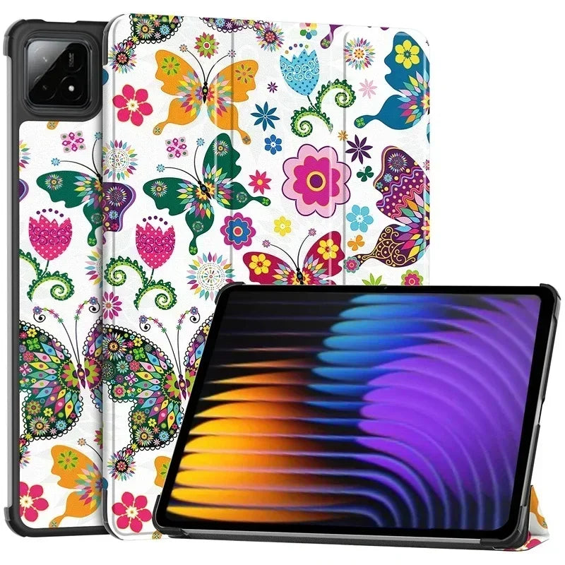 For Xiaomi Pad 7 Case 11.2 inch Tri-Folding Flip Stand Case Funda For Xiaomi Pad 7 Pro Mi Pad 7 2024 with Auto Sleep Cover