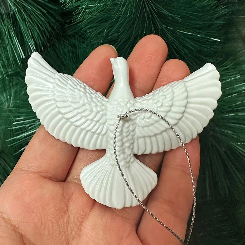 Acrylic Peace Dove Hanging Ornament Romantic Friendship Pendant Home Decor Birthday Wedding Surprise Gift