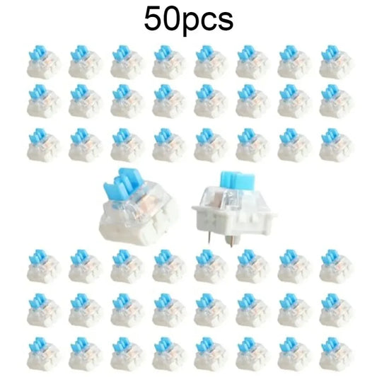 50Pcs 3-Pin Tactile Keyboard Switches – Clicky Key Replacement for Mechanical Keyboards & Electrical Devices