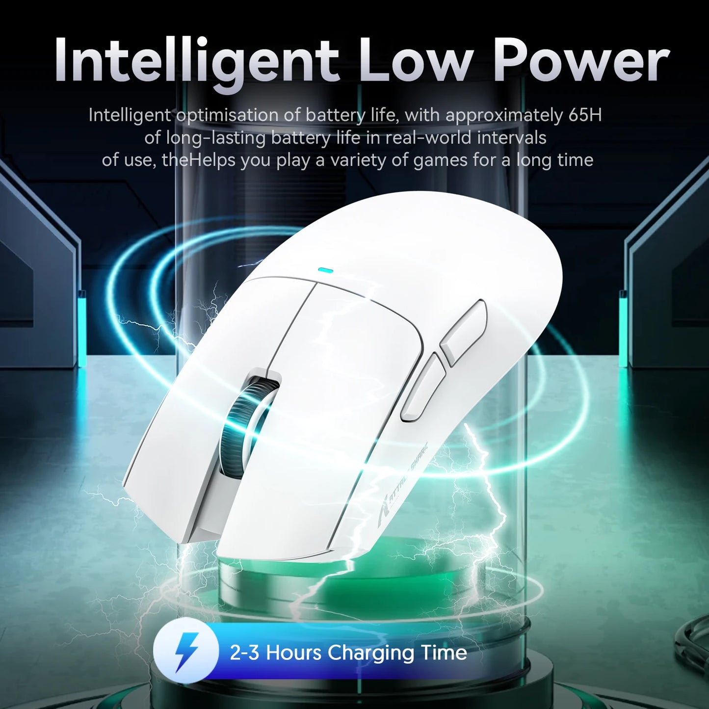 Attack Shark X11 Gaming Mouse,Tri-Mode Connection, PixArt PAW3311, Touch Magnetic Charging Base, Wireless Mouse