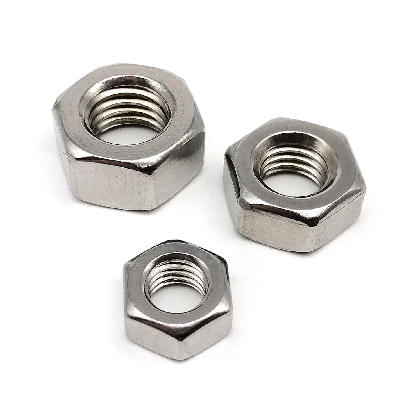 M1 M1.2 M1.4 M1.6 M2 M2.5 M3 M3.5 M4 M5 M6 M8 M10 M12 M16 M20 M24 DIN934 304 Stainless Steel Hex Hexagon Nut