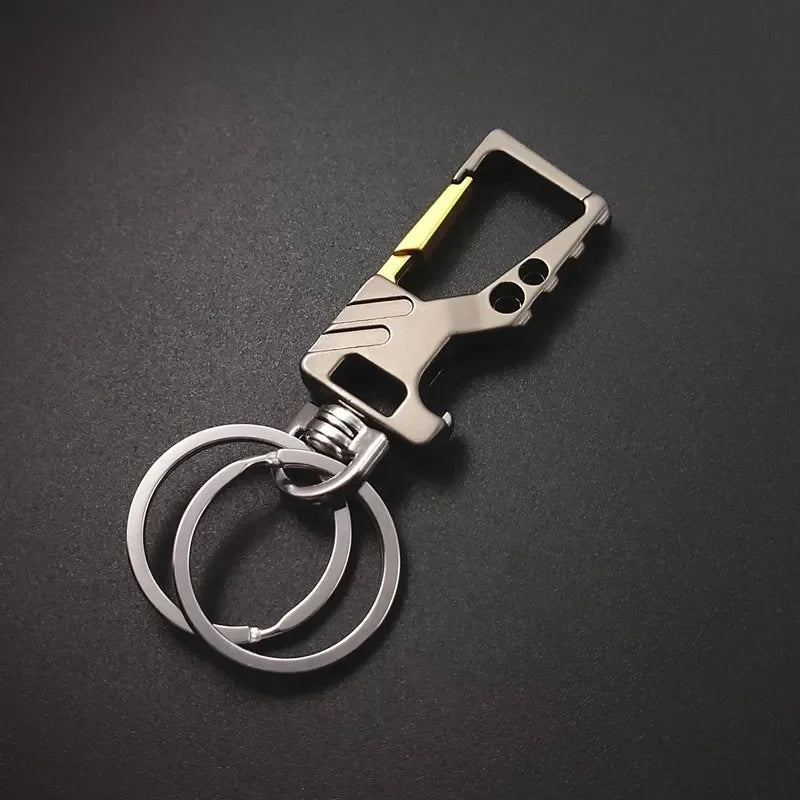 1pcs Heavy Duty Keychain Bottle Opener Carabiner Metal Car Key Chains for Men and Women Beer Opening Keyholders Key Ring