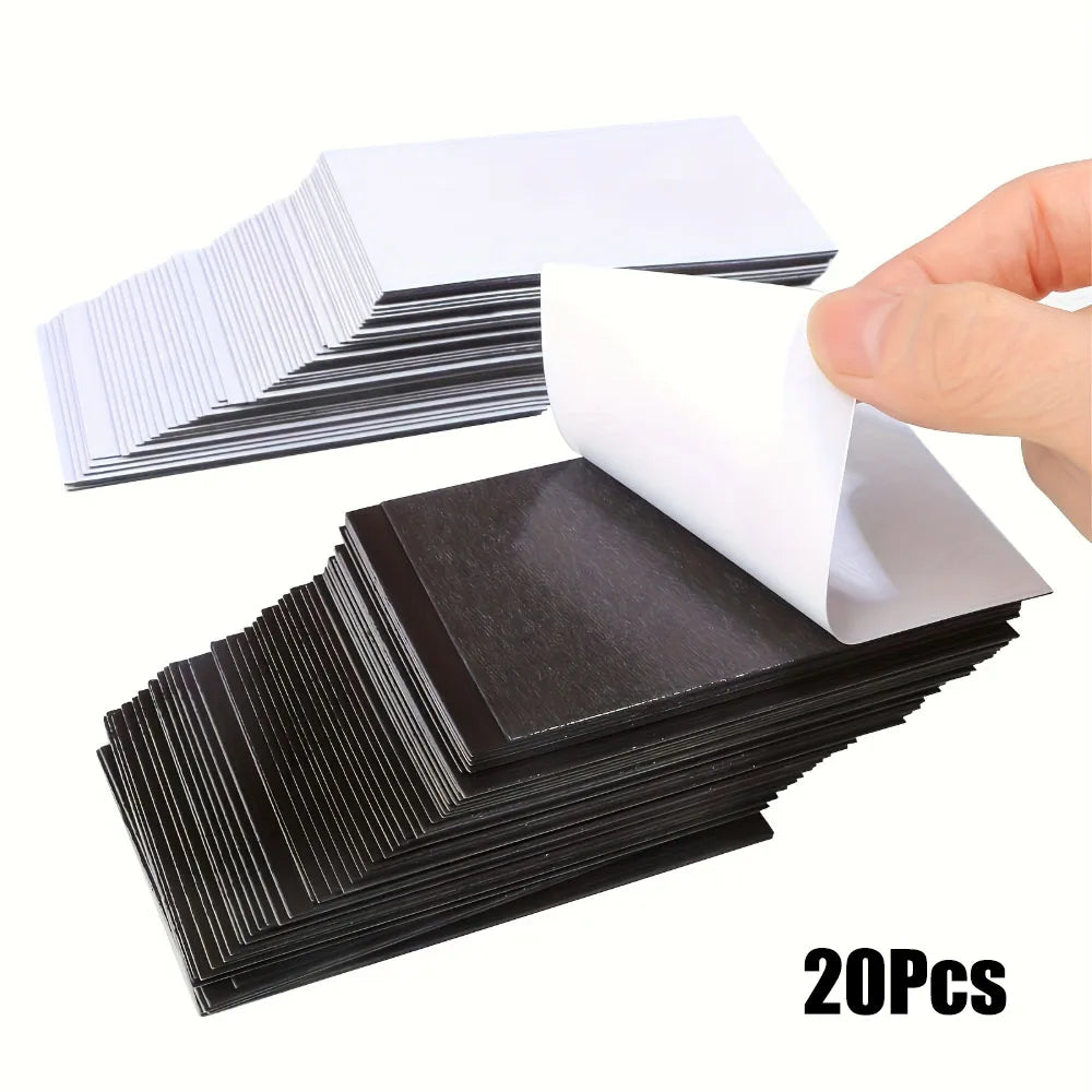 Self-Adhesive Magnetic Mat Sheets Rubber Magnet Flexible Magnet Sheet Perfect for Fridge Crafts Photo Picture Decor Easy Peel