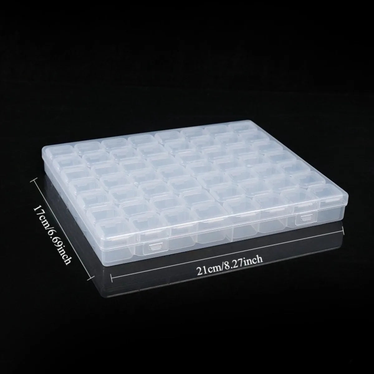 28/56 Girds Adjustable Plastic Storage Box Beads Ring Pendant Box for Jewelry Nail Art Diamond Painting Accessories Container