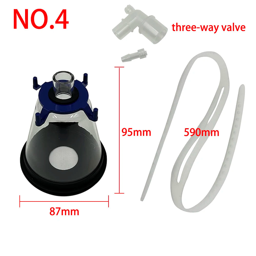 Pet NO.1-NO.6 Anesthesia Mask Dogs Cats Transparency Manual Resuscitator Veterinary Anesthesia Oxygen Mask Pet Care Room