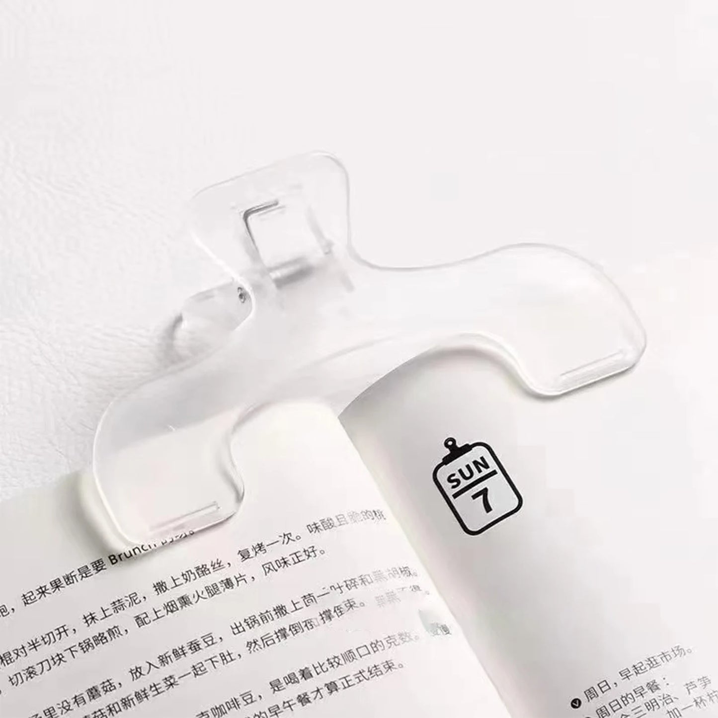 Extra Large Transparent Book Clip Plastic Page Holder for Reading Study Office Classroom Bookmark Stationery
