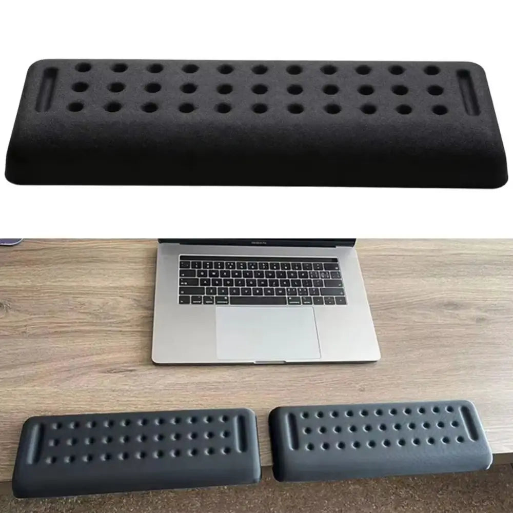 1Pc Ergonomic Desk Elbow Pad Black L-Shaped Non-slip Arm Cushions Non-slip Slow Rebound Keyboard Hand Rest Protection Rest