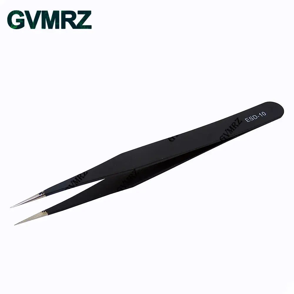 6PCS Tweezers Set ESD-10 ESD-11 ESD-12 ESD-13 ESD-14 ESD-15 Anti-static for Electronics Repair Precision Assembly & DIY Projects