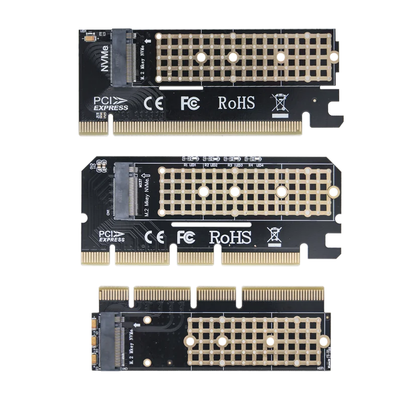 M.2 NVMe M-Key to PCIe 3.0 SSD Adapter Card  PCIe X4 X8 X16 For Desktop PC PCI-E Graphics Card Sot
