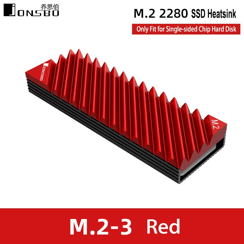 TEUCER M.2 SSD NVMe Heat Sink M2 2280 Solid State Hard Disk Aluminum Heatsink Gasket with Silicone Thermal Pad PC Accessories