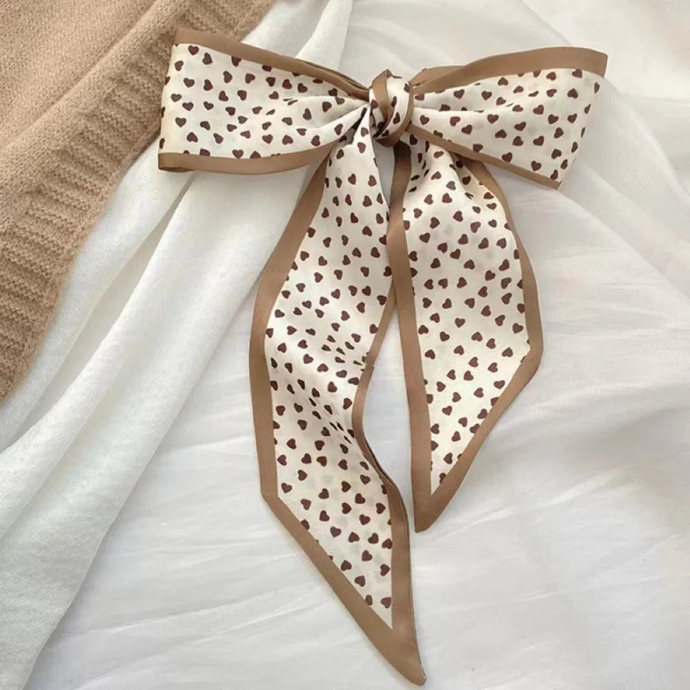 1/4pcs Silk Feel Skinny Silk Scarf Foulard Ribbon Scarves Hair Accessories HairBand Headscarves Bag Wrist Bandana Women Spring