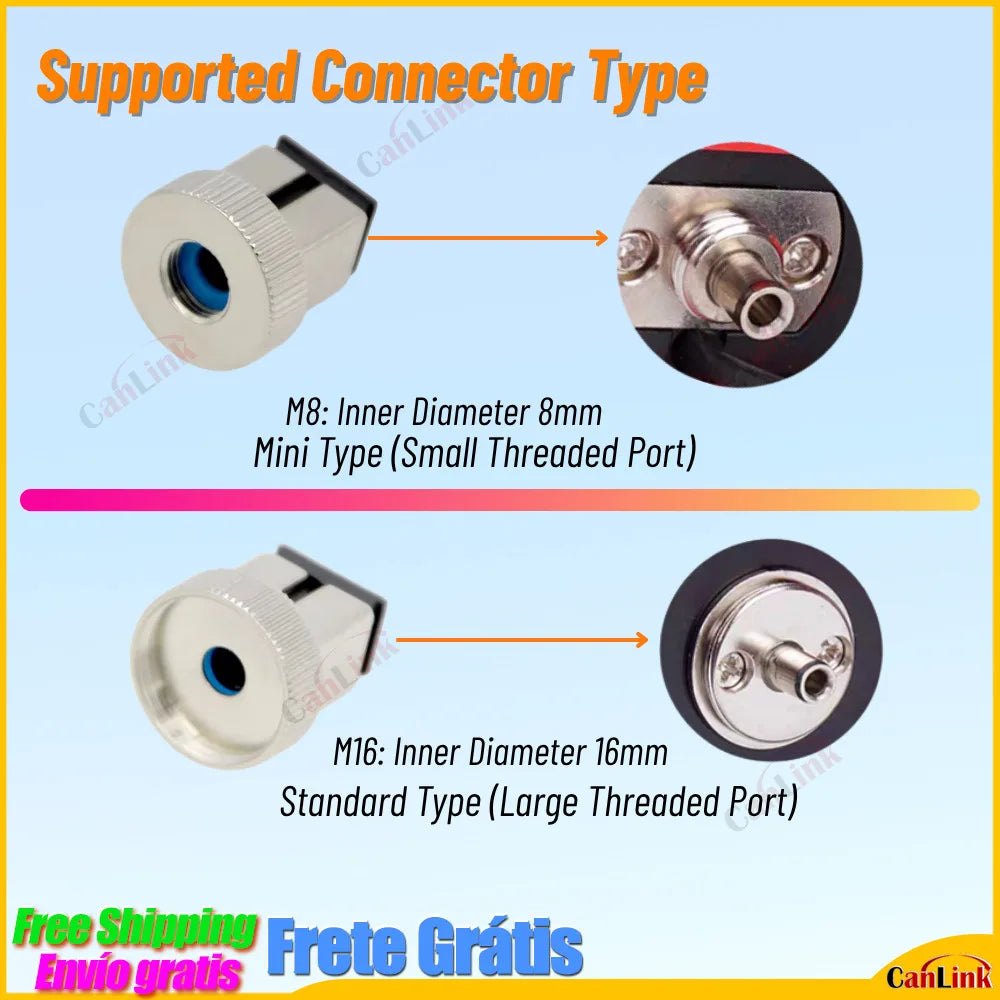 Fiber Connector Adapter SC/PC/APC Optical Power Meter Conversion Head Red Pen Metal Cap Adapter Coupler Flange