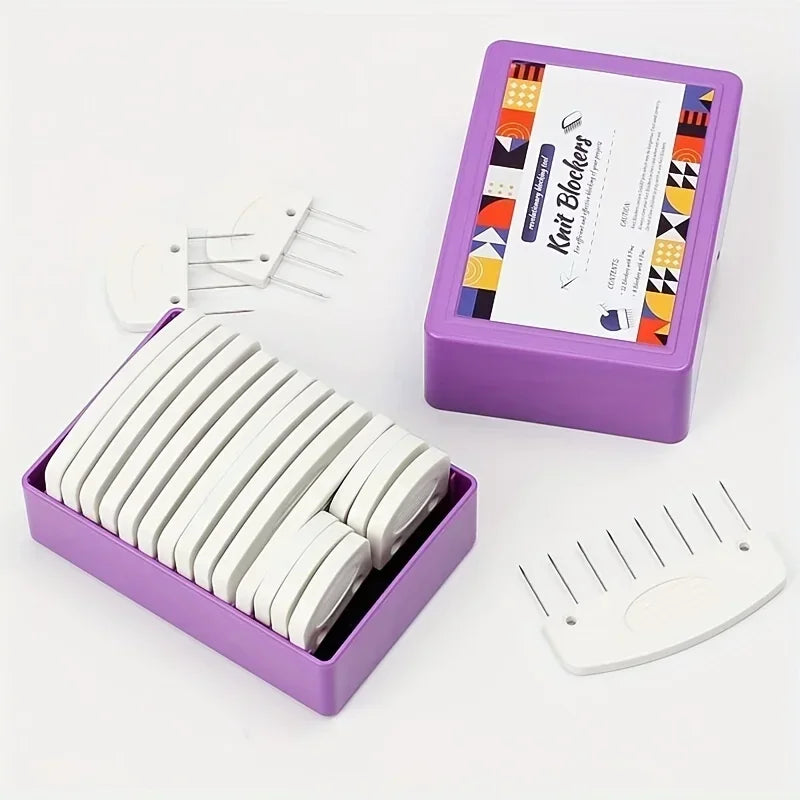 1pack Knit Blockers Essential Knitting and Sewing Accessory for Perfectly Aligned Blocks Sewing tools