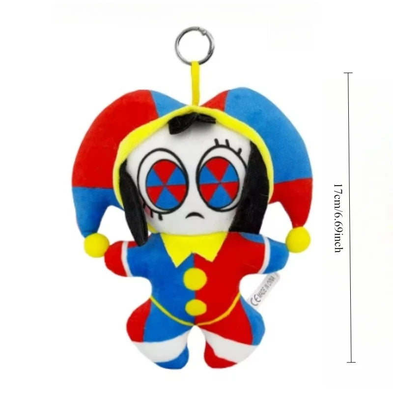 25CM Amazing Digital Doll Circus Maid Jax Plush Magical Rabbit Clown Cartoon Periphery Suitable Fans Home Collection Decoration