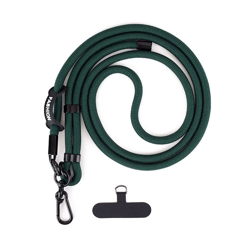 1Pc Adjustable Mobile Phone Strap Lanyard Crossbody XYun Lanyards Neck Rope with Patch for iPhone Cell Phone Hanging Cord Strap