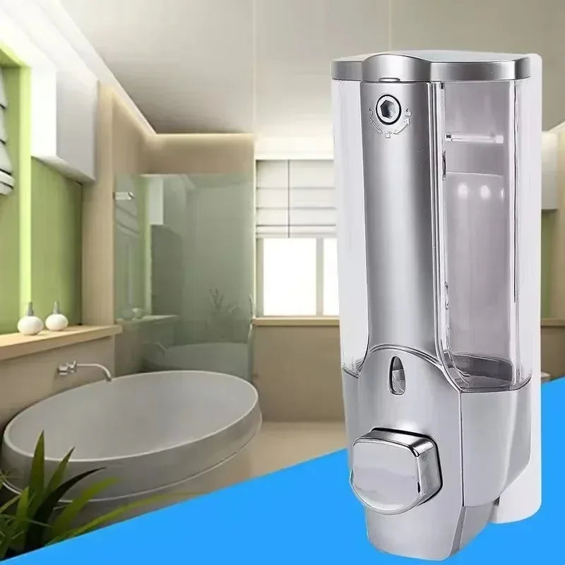 350ml Non Perforated Easy to Install Wall Mounted Shampoo Soap Dispenser for Hotel Bathroom Shower