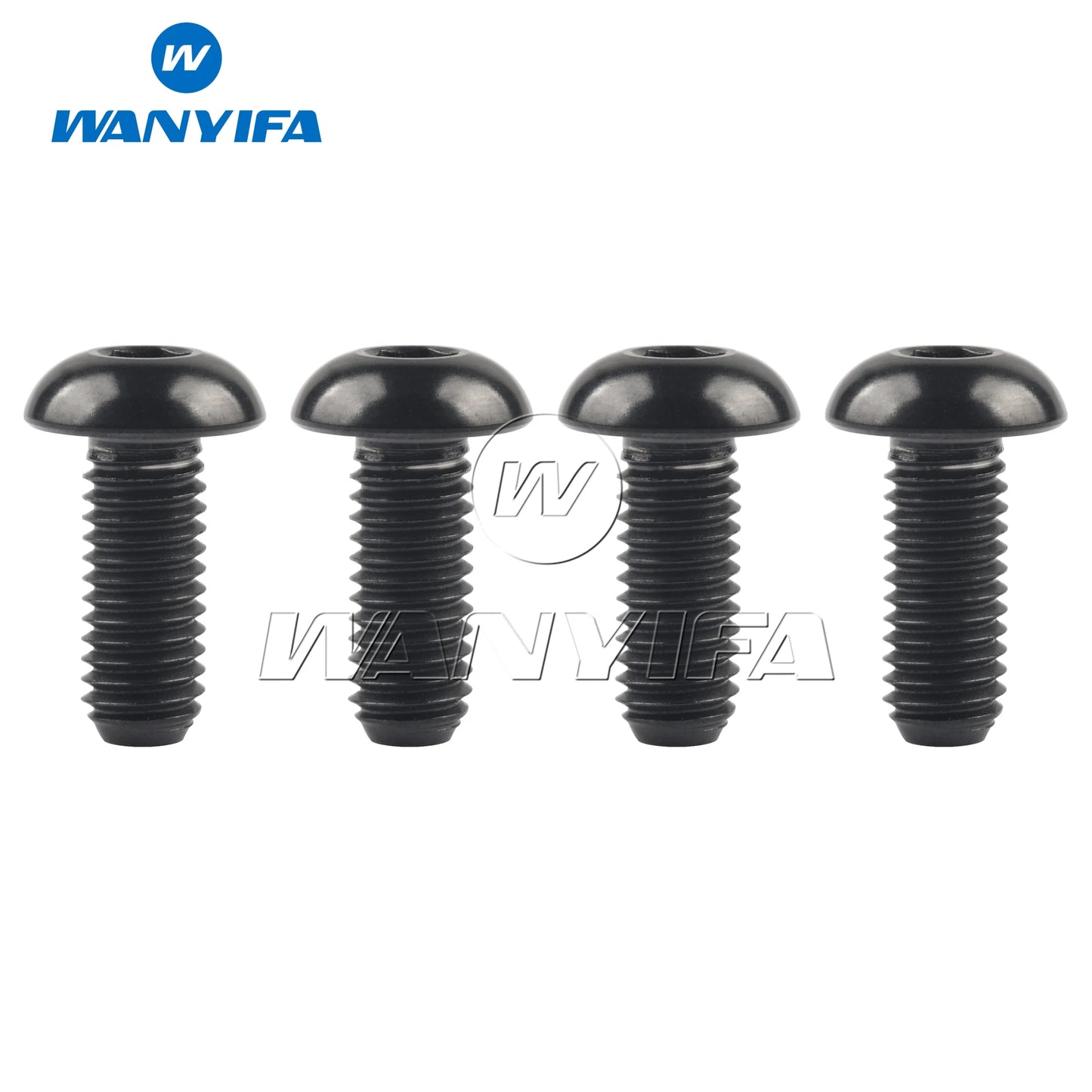 Wanyifa Titanium Bolts M5x8 M5x10 M5x12 M5x15mm Round Head Inner Hexagon Screw for Bicycle Bottle Cage