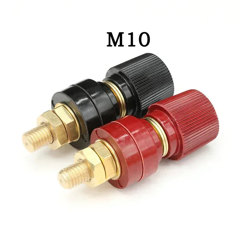 M5 M6 M8 M10 Wire Binding Post Thread Screw Black+Red Set Weld Inverter Clamp Power Supply Splice Connect Battery Terminal