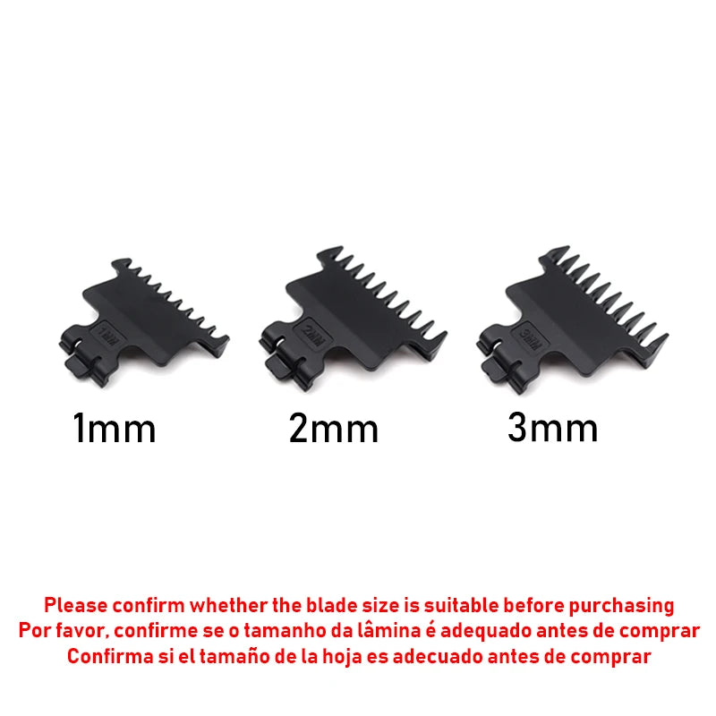For Kemei KM-2299 1 2 3 5 7 9 11mm Professional Hair Trimmer Limit Comb Guards Hairdresser Hair Cutting Guide Barber Accesories
