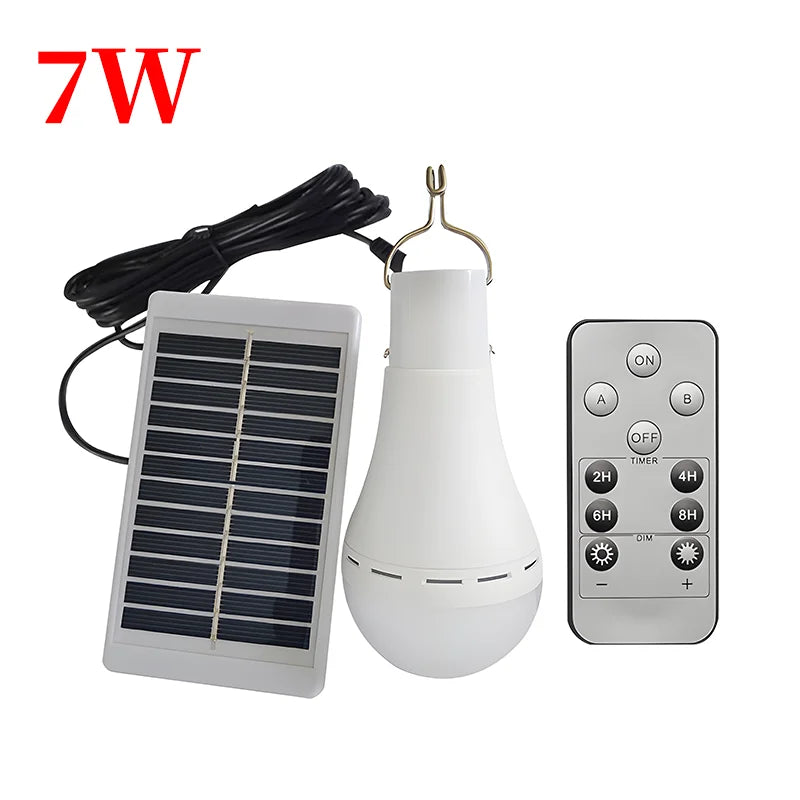 Solar Bulbs Lights Indoor Outdoor Energy Saving Bulb for Garden Yard Pathway Garage Solar Lamp LED Tent Lights Emergency Light