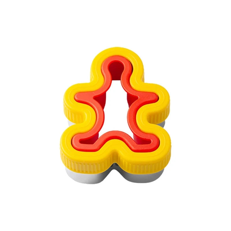 1/2/3/4/5/6pcs Stainless Steel Cookie Cutters Set - Animal & Heart Shapes for DIY Baking, Bread, Sandwich, Gift for Kids
