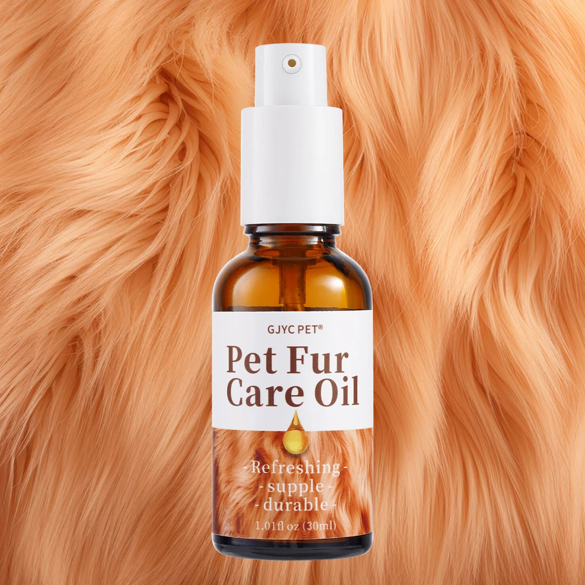 Gentle Pet Fur Care Oil Plant-Based Formula Leave-In Conditioner Detangles Reduces Shedding Boosts Coat Shine For Dogs Cats