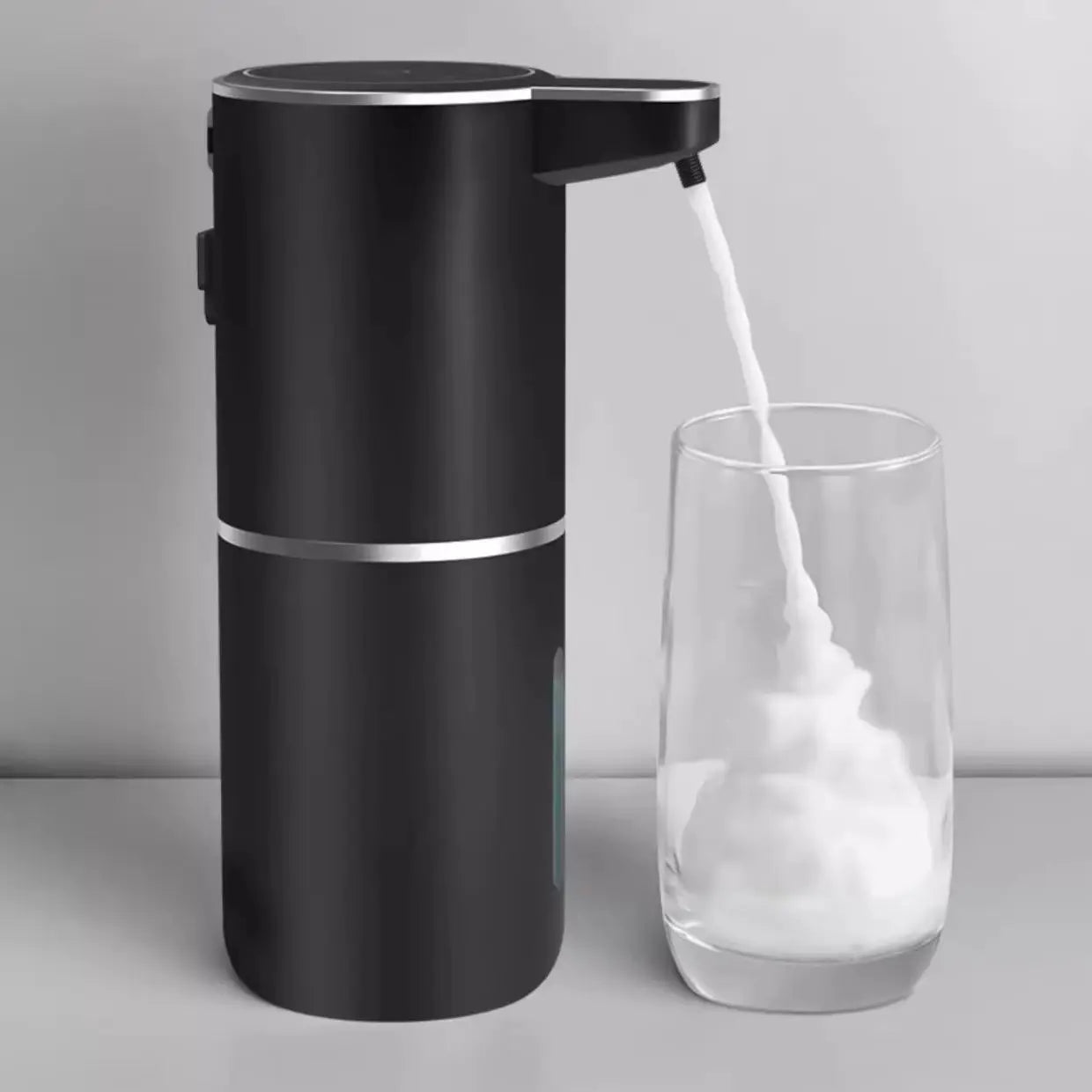 4-Level Adjustable 360ml Touchless Automatic Soap Dispenser, Wall Mount Hands Free Foam/Gel Dispenser
