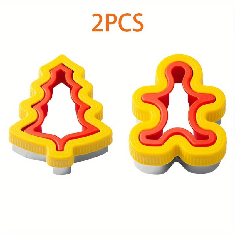1/2/3/4/5/6pcs Stainless Steel Cookie Cutters Set - Animal & Heart Shapes for DIY Baking, Bread, Sandwich, Gift for Kids