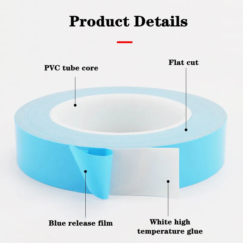 Thermal Tape 25M*0.15mm Insulating Heat Dissipation Tape Double Sided Thermally Conductive Tape For Chip PCB LED Strip Heatsink