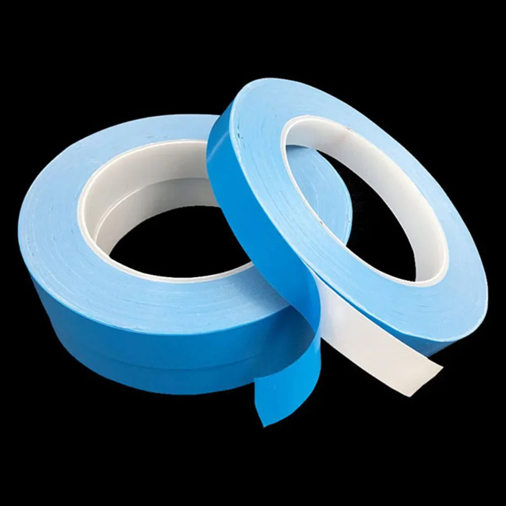 25/50m Roll 10mm 15mm 20mm 30mm Width Transfer Tape Double Side Thermal Conductive Adhesive Tape for Chip PCB LED Strip Heatsink