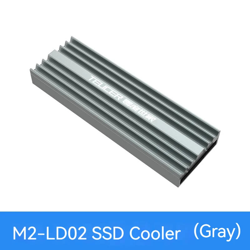TEUCER M.2 SSD NVMe Heat Sink M2 2280 Solid State Hard Disk Aluminum Heatsink Gasket with Silicone Thermal Pad PC Accessories
