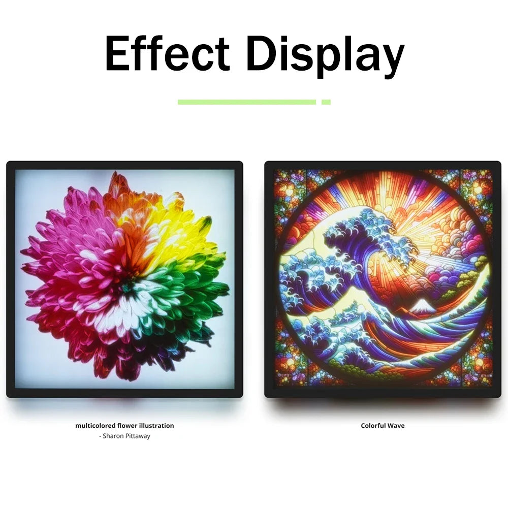 For Bambu Lab Lithophane Led Panel CMYK LED Backlight Board PLA Basic CMYK Lithophane Bundle 3D Printing Lithophane Photo
