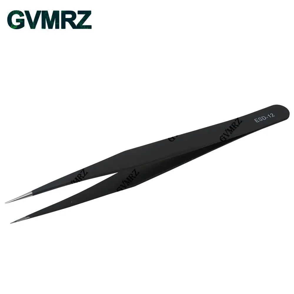 6PCS Tweezers Set ESD-10 ESD-11 ESD-12 ESD-13 ESD-14 ESD-15 Anti-static for Electronics Repair Precision Assembly & DIY Projects