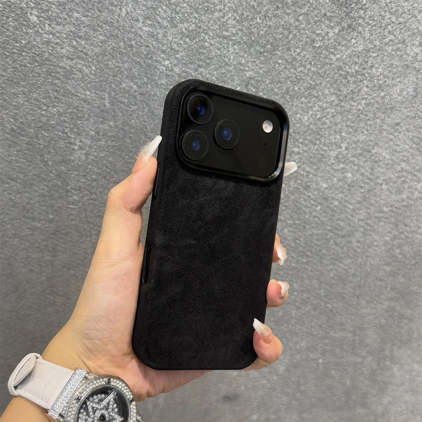 Luxury Built-in For Magsafe Flannel Case For iPhone 17 Pro Max 16 15 14 13 iPhone Air Plus Magnetic Wireless Charge Matte Cover