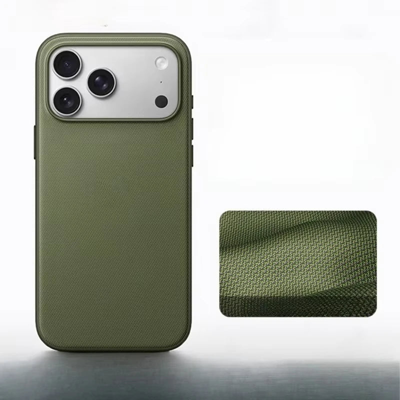Luxury Tech Woven Magnetic Adsorption Phone Case for Iphone 17 16 15 14 13 Pro Max TechWoven for Magsafe Wireless Charge Cover