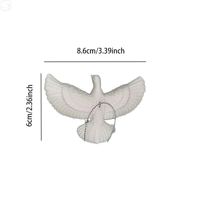 Acrylic Peace Dove Hanging Ornament Romantic Friendship Pendant Home Decor Birthday Wedding Surprise Gift