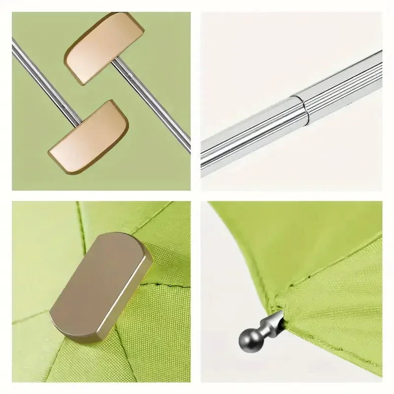 Umbrella for Both Sunny Rainy Days Off Mini Portable UV Protection Folding Sun Rain Shield Compact Capsule UPF50+Travel Umbrella
