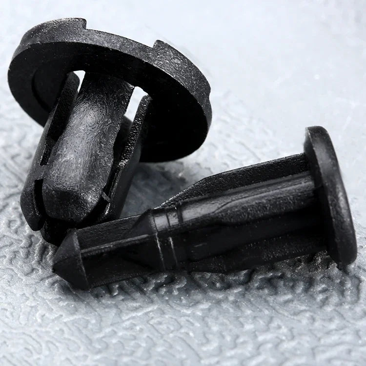 50Pcs Car Fastener Black Nylon Push-Type Engine Cover Car Rivet Clips Fits for Subaru Impreza Forester 909140007 10mm Hole