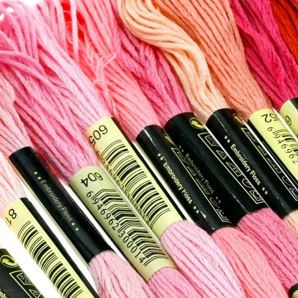 12 Skeins 105 Yards Embroidery Floss Cross Stitch Threads 6 Ply Variegated Macaroon Friendship Bracelet String Floss Threads