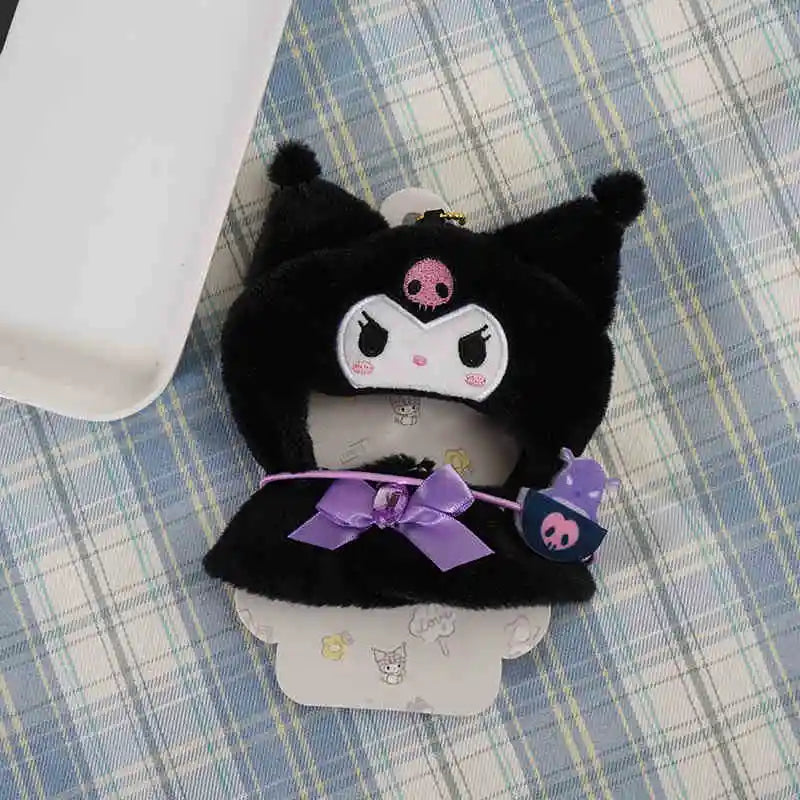 New Hot Labubu Cape Skirt Suit Sitting Party Labubu Hello Kitty Clothes The Monsters Vinyl Dolls Outfit Clothing Hat Accessories