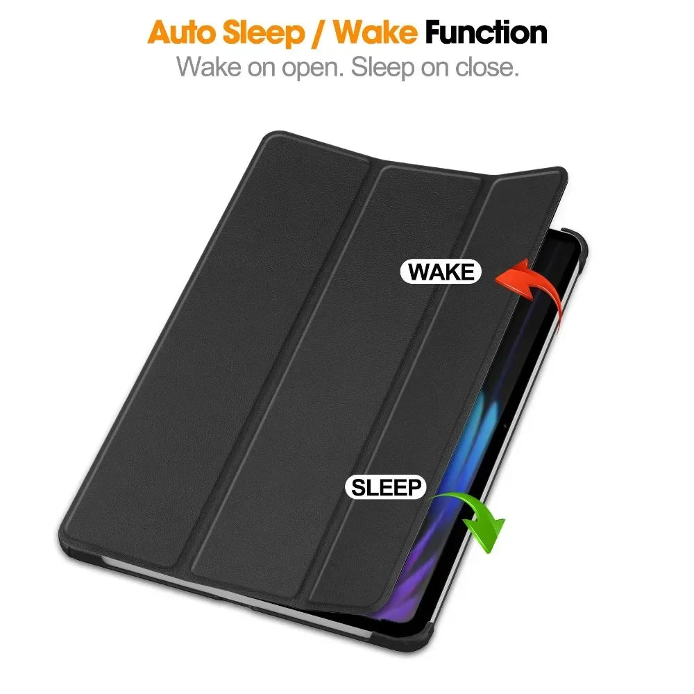 For Xiaomi Pad 7 Case 11.2 inch Tri-Folding Flip Stand Case Funda For Xiaomi Pad 7 Pro Mi Pad 7 2024 with Auto Sleep Cover