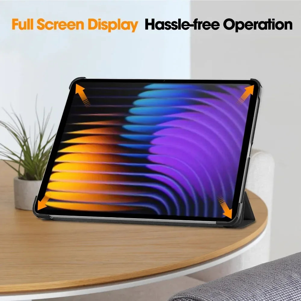 For Xiaomi Pad 7 Case 11.2 inch Tri-Folding Flip Stand Case Funda For Xiaomi Pad 7 Pro Mi Pad 7 2024 with Auto Sleep Cover