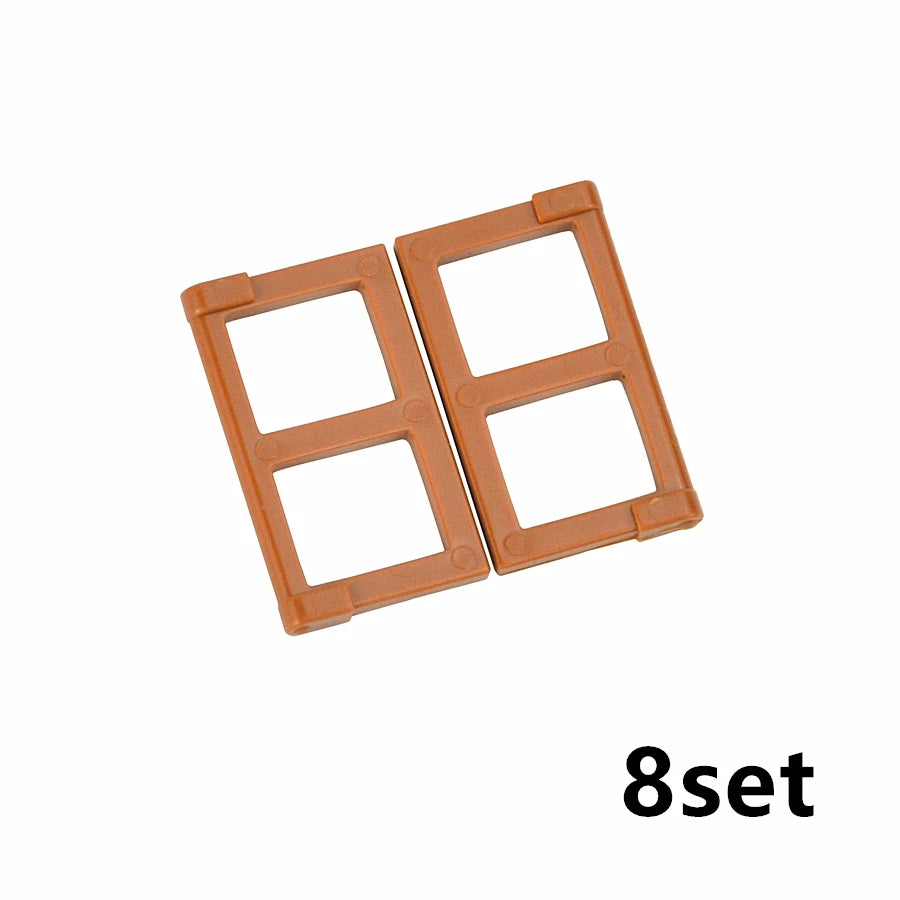 City Window Building Blocks MOC House Door Frame Glass Bricks Parts Compatible 60594  60616 60621 60596 MOC Educational Parts Fo
