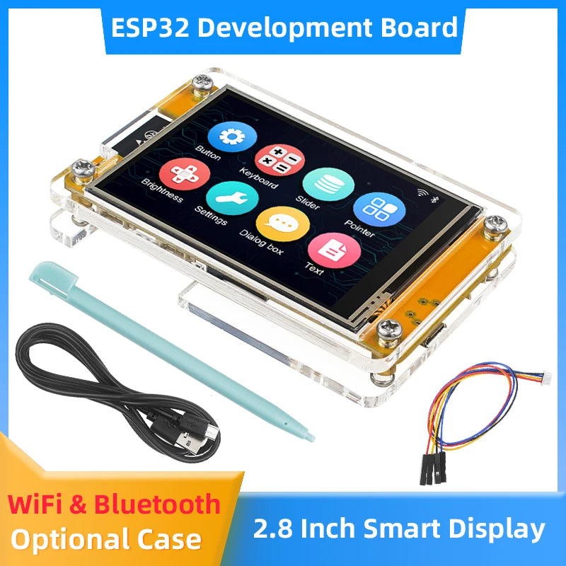 ESP32 MCU 2.8 Inch Smart Display for Arduino LVGL WIFI Bluetooth Touch  240*320 Screen LCD TFT Module with Free Tutorials