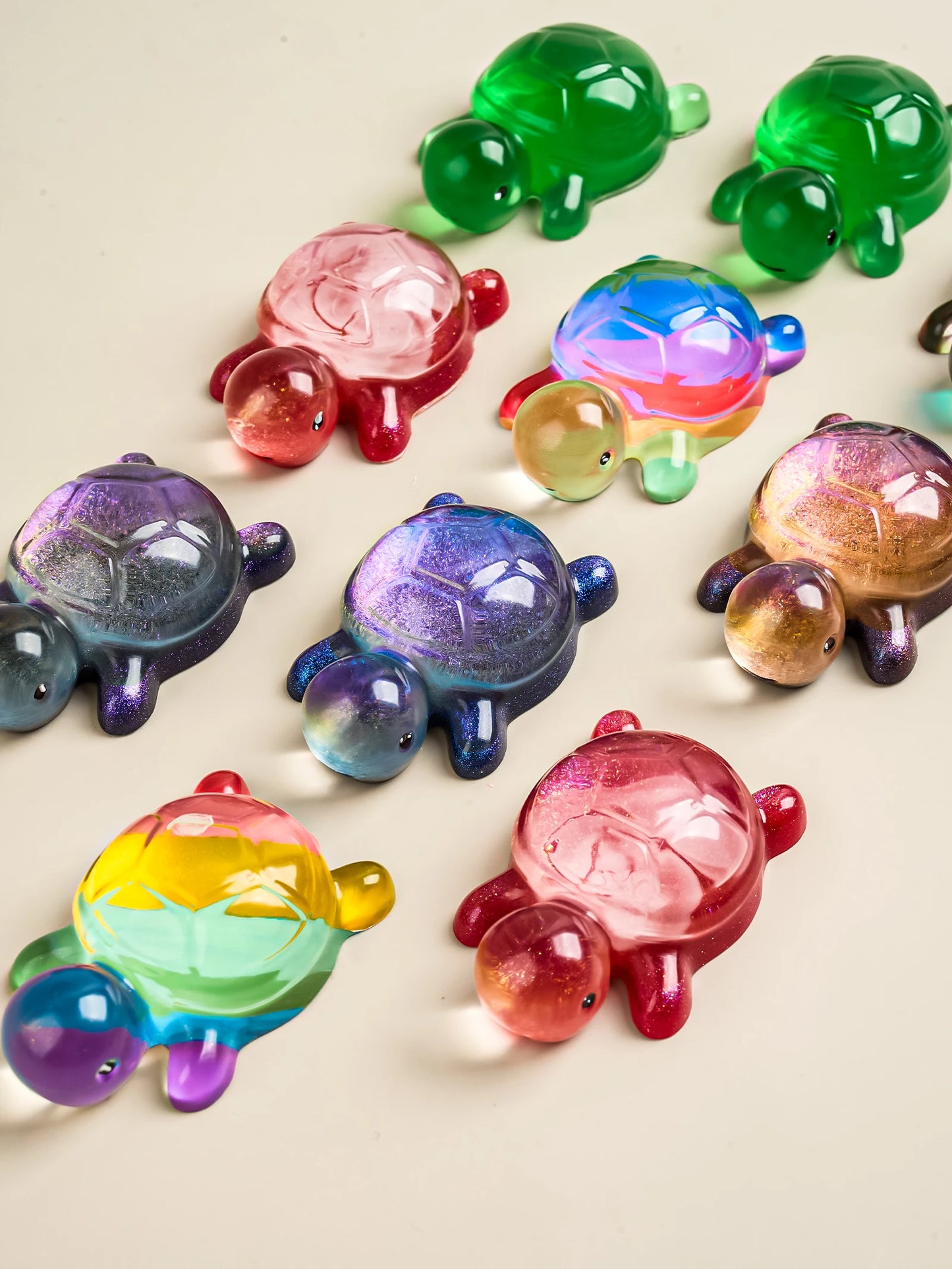 Cute Little Sea Turtle Silicone Mold DIY Epoxy Resin Casting Mould 3D Animal Crystal UV Glue Making Molds Mini Tabletop Ornament
